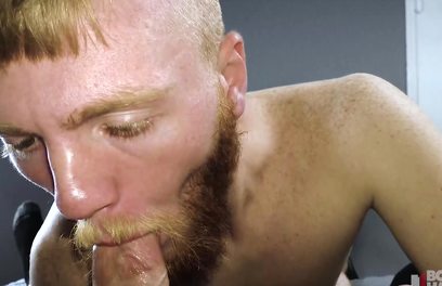 Broke Pathetic Degenerate Ginger Bareback Ass Fucked by Creepy Older Man